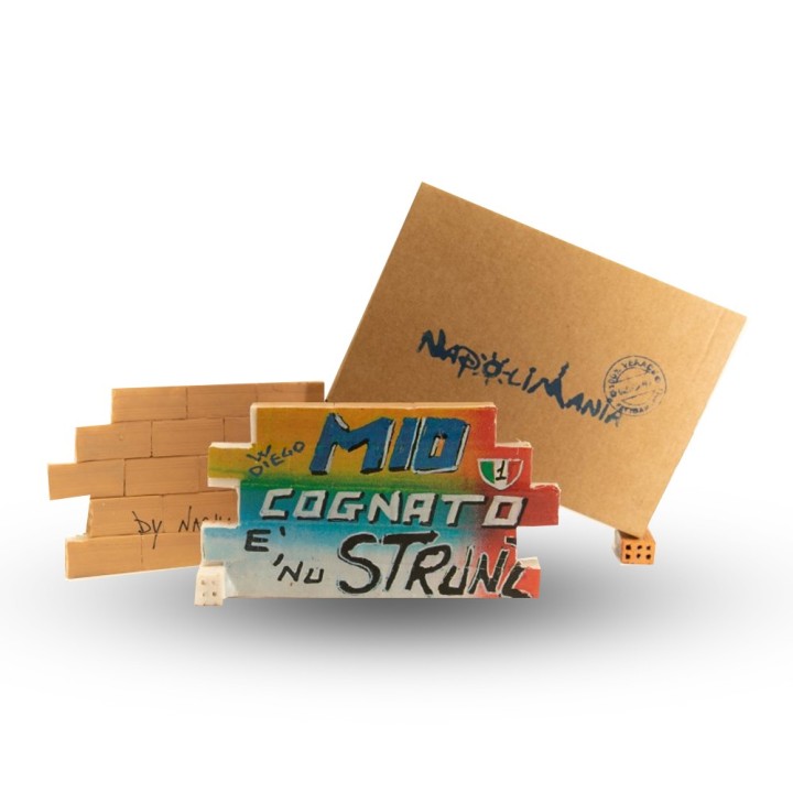 Souvenir Napoli - muretto Mio cognato è nu str... | Napolimania