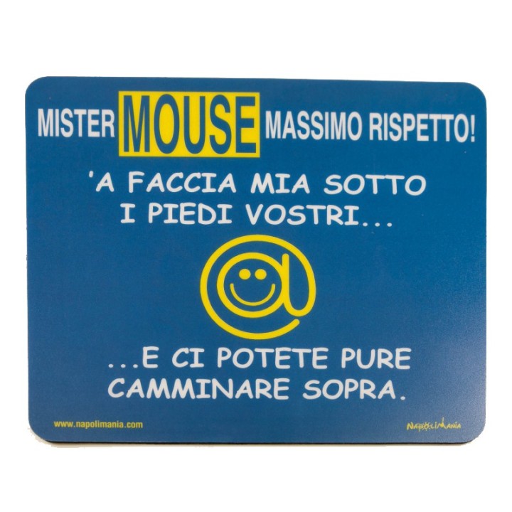Souvenir Napoli - Tappetino mouse Mister Mouse | Napolimania
