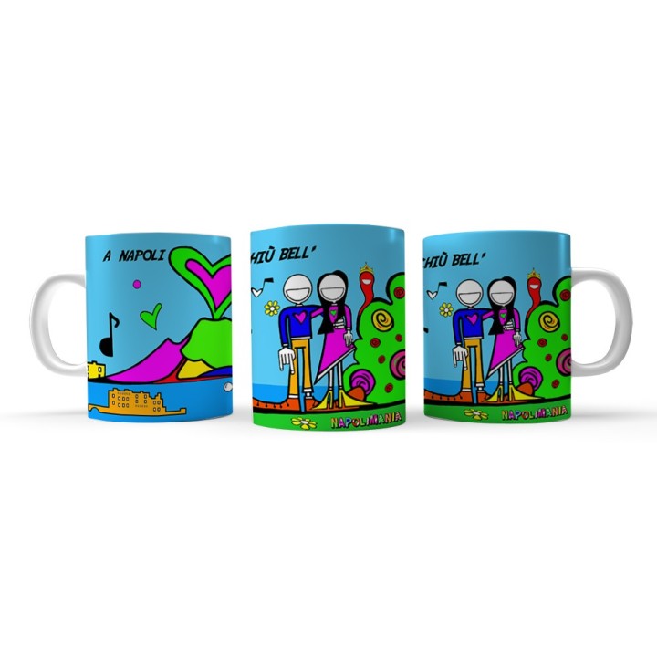 Tazza colazione personalizzata Napoli ammore, per chi è innamorato di questa città