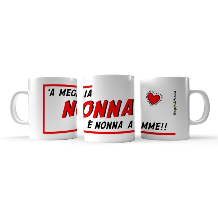 Tazza personalizzata nonna, da colazione con scritta simpatica