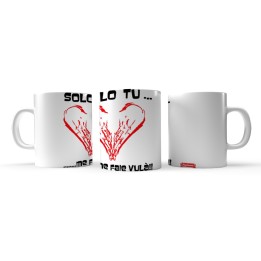 Tazza San Valentino sole tu me faie vulà