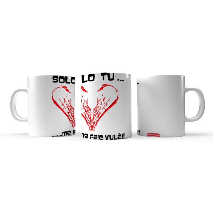 Tazza San Valentino sole tu me faie vulà