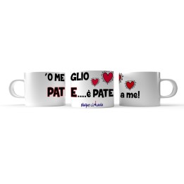 Tazzina in ceramica personalizzata per la festa del papà - O meglio pate