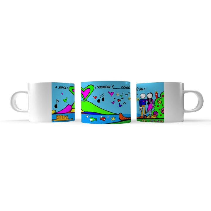 Tazzina panorama Britto, personalizzata da caffè con scritta simpatica