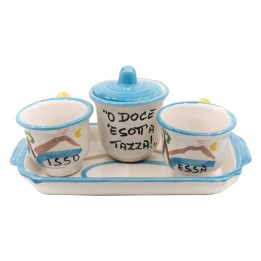 Souvenir Napoli, servizio da caffè in ceramica | Napolimania