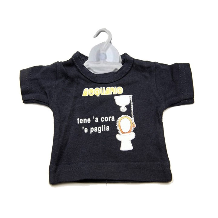 Souvenir Napoli - mini t-shirt divertente - oroscopo Acquario | Napolimania