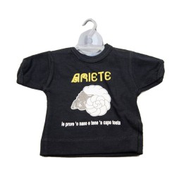 Souvenir Napoli - mini t-shirt divertente - oroscopo Ariete | Napolimania