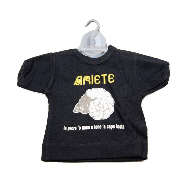 Souvenir Napoli - mini t-shirt divertente - oroscopo Ariete | Napolimania