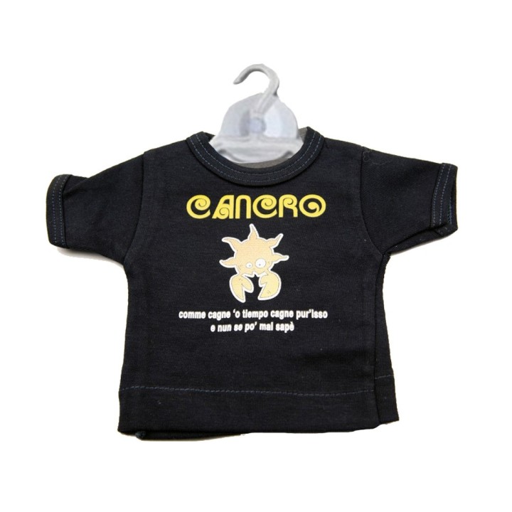 Souvenir Napoli - mini t-shirt divertente - oroscopo Cancro | Napolimania