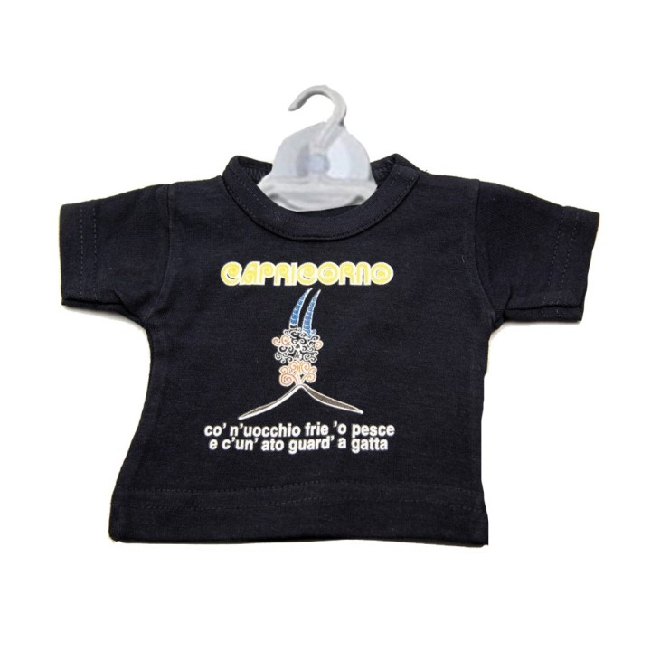 Souvenir Napoli - mini t-shirt divertente - oroscopo Capricorno | Napolimania