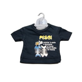 Souvenir Napoli - mini t-shirt divertente - oroscopo Pesci | Napolimania