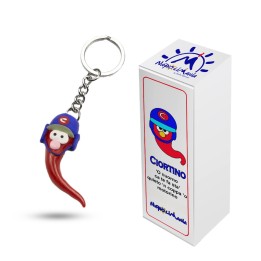 Portachiavi Ciortino realizzato in resina a Napoli regalo e gadget divertente