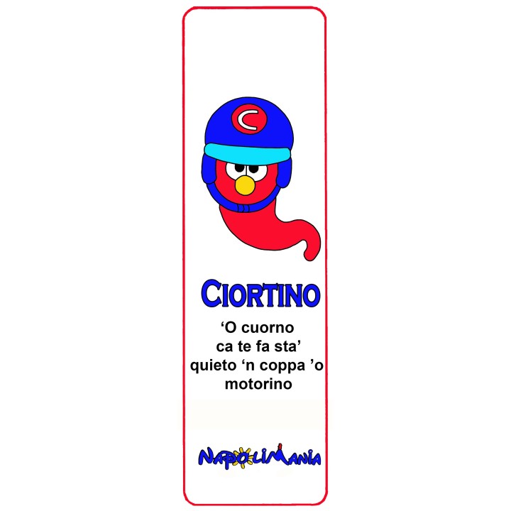 Portachiavi Ciortino realizzato in resina a Napoli regalo e gadget divertente