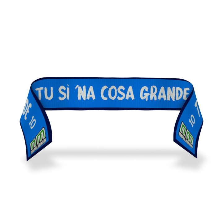 Sciarpa tifoso del Napoli con scritta tu si na cosa grande
