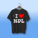 T-shirt personalizzata I love Napoli, maglietta mezza manica