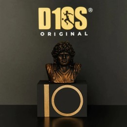 Statua mezzo busto di Maradona certificata e numerata