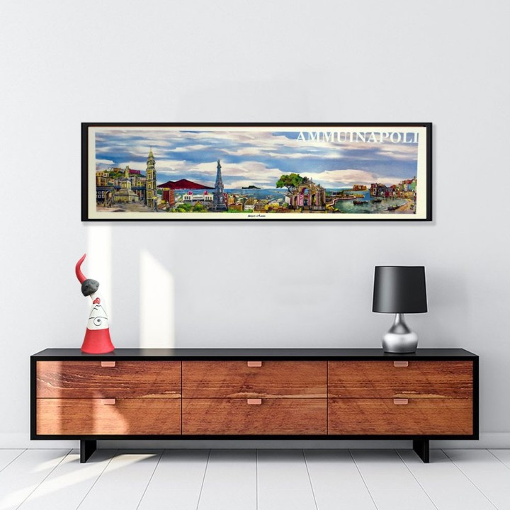 Idee regalo Napoli - Poster Ammuinapoli | Napolimania