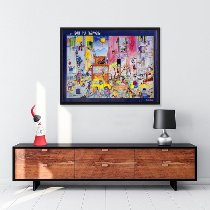 Idee regalo Napoli - Poster E qui fu Napoli