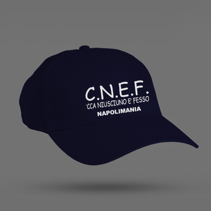 Cappello unisex con visiera e detto napoletano "ca nisciuno è fesso" | Napolimania