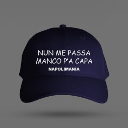 Cappello unisex con visiera e detto napoletano "nun me passa manco p'a capa" | Napolimania