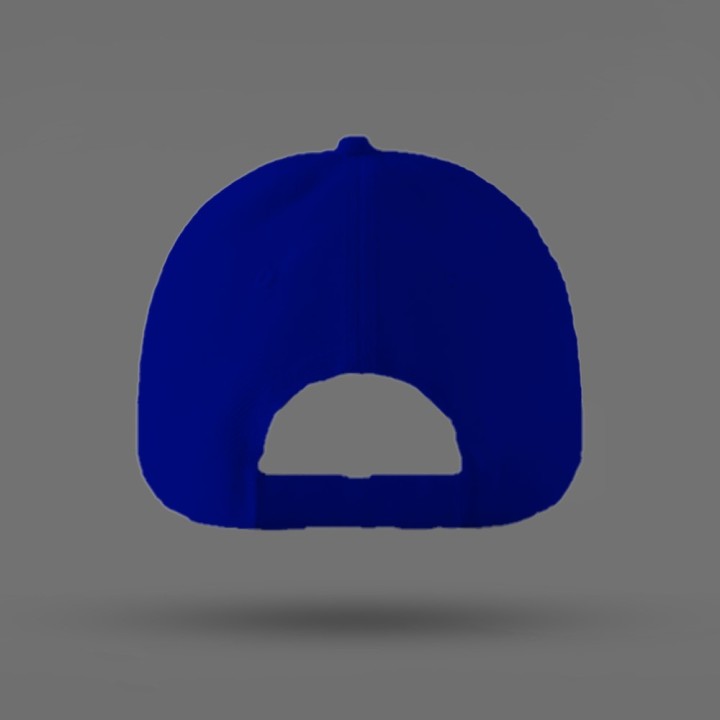 Cappello unisex ricamato a mano con scritta Napoli di colore azzurro