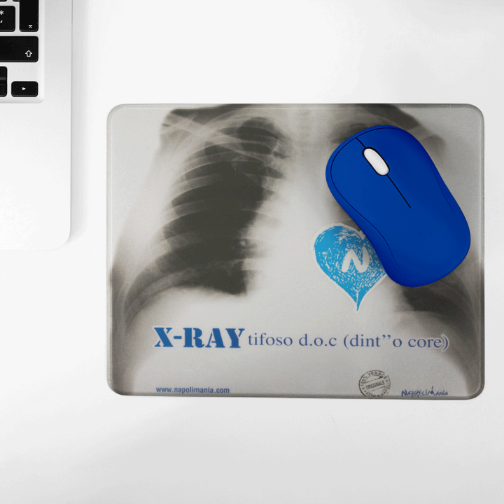 Souvenir Napoli - Tappetino mouse X-Ray Tifoso Doc | Napolimania