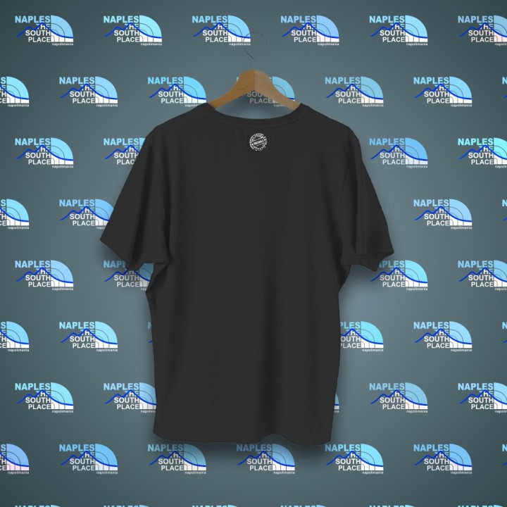 T-shirt maglietta a mezza manica con scritta Napoli