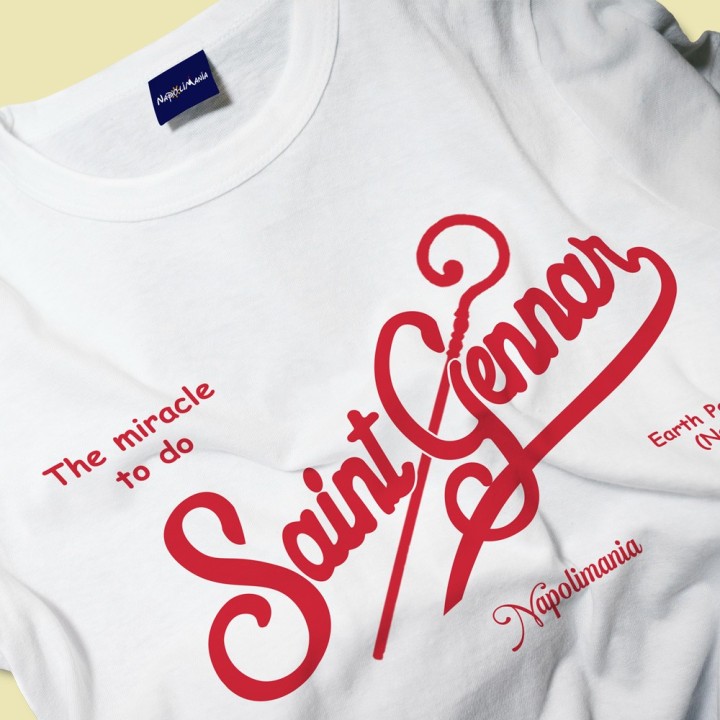 Souvenir Napoli - T-shirt Saint Gennar