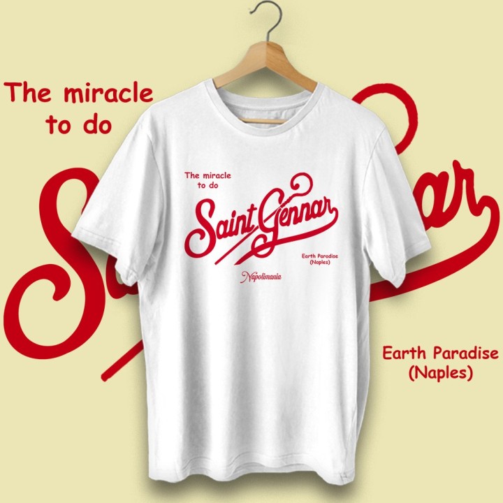 Souvenir Napoli - T-shirt Saint Gennar
