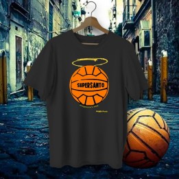 t-shirt con il disegno del mitico pallone arancione super santo