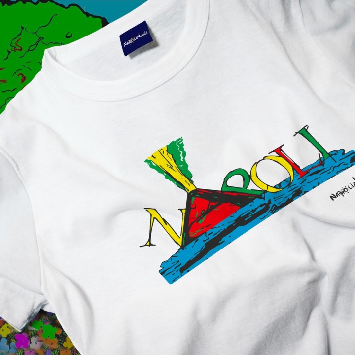 Souvenir Napoli - T-shirt Eruzione Vesuvio