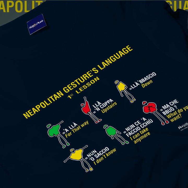 Souvenir Napoli - T-shirt Gesti