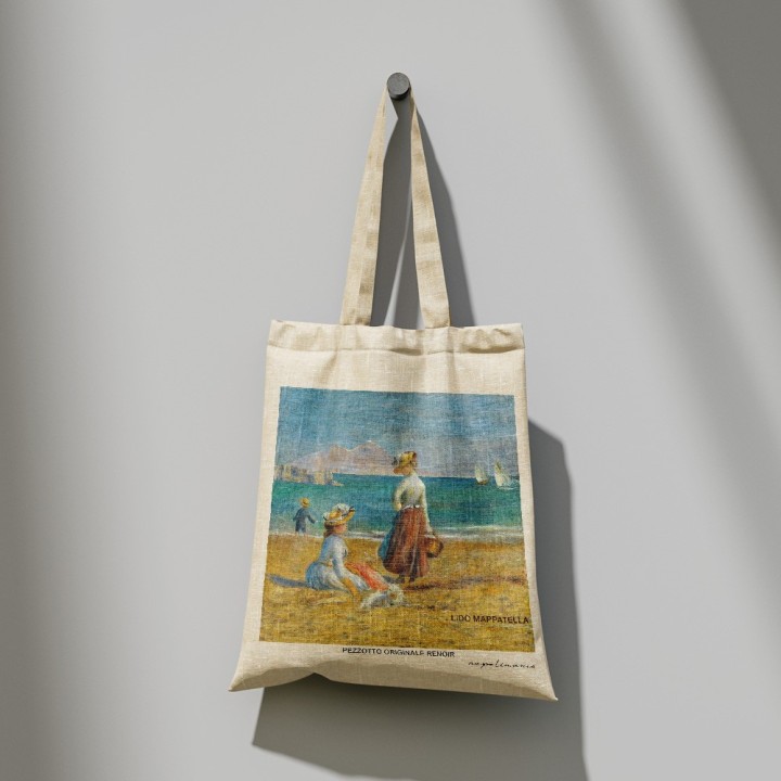 shopper con manico, grafica Renoir divertente