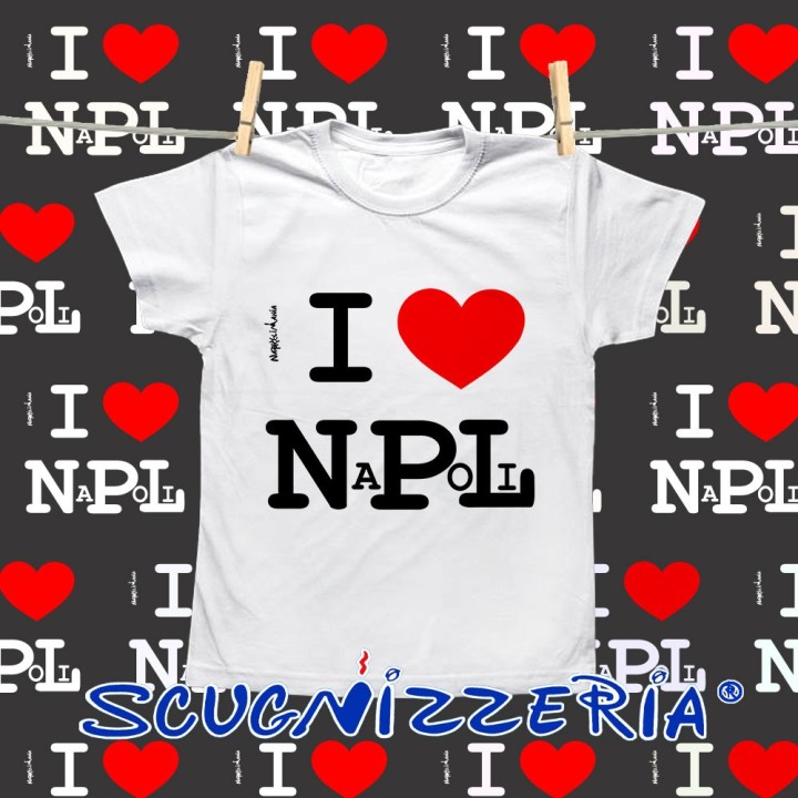 T-shirt bambino I love Napoli|Napolimania