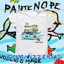 T-shirt bambino Partenope la maglietta della sirena napoletana