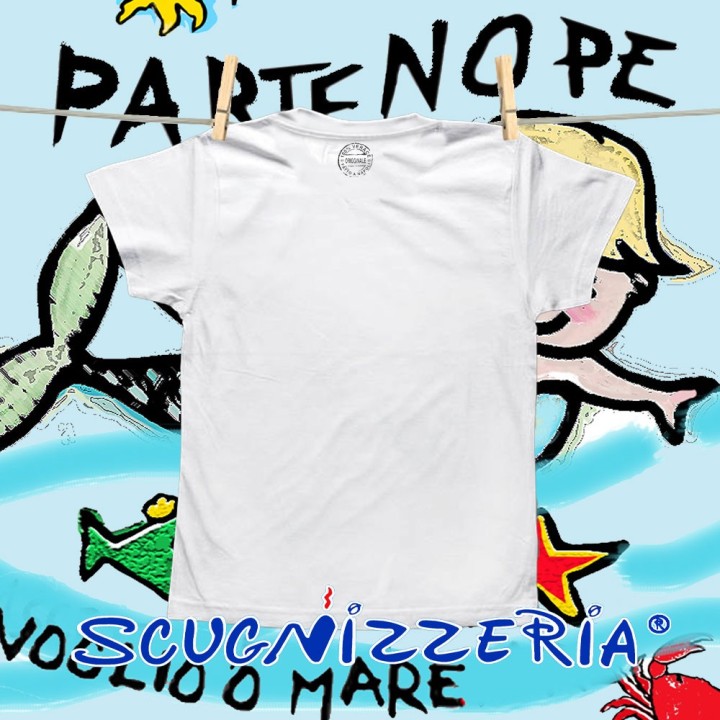 T-shirt bambino Partenope la maglietta della sirena napoletana