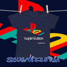 T-shirt bambino Naplestation colore blu