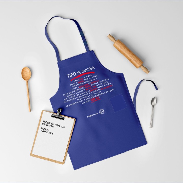Grembiule da cucina divertente - Tifo in cucina | Napolimania