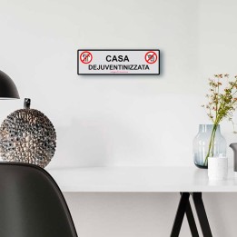 Articoli da regalo anti juventino la targa casa dejuventinizzata
