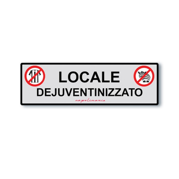 Articoli da regalo anti juventino la targa locale dejuventinizzato