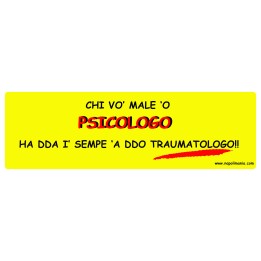 Targa divertente "Chi vò male a chistu bar..." | Napolimania