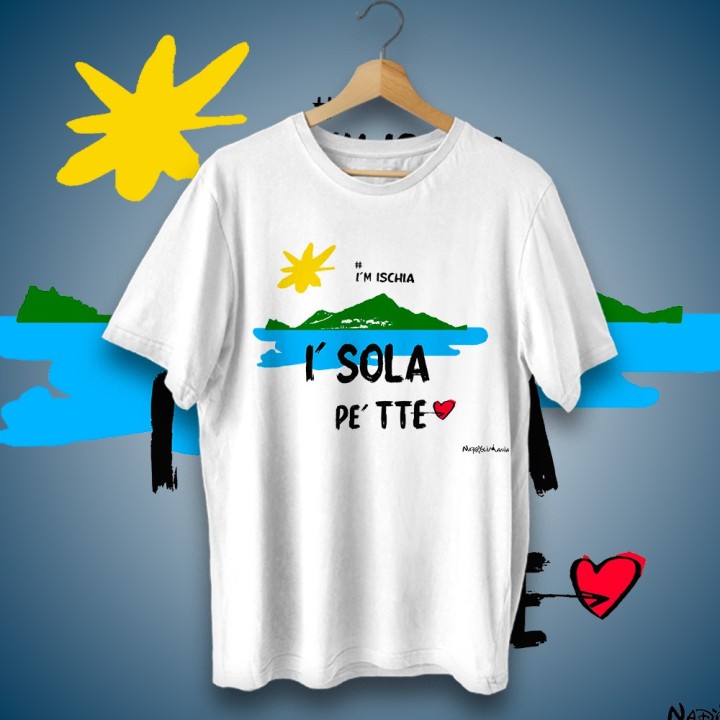 T-shirt Ischia la nuova linea "isole e dintorni" by Enrico Durazzo