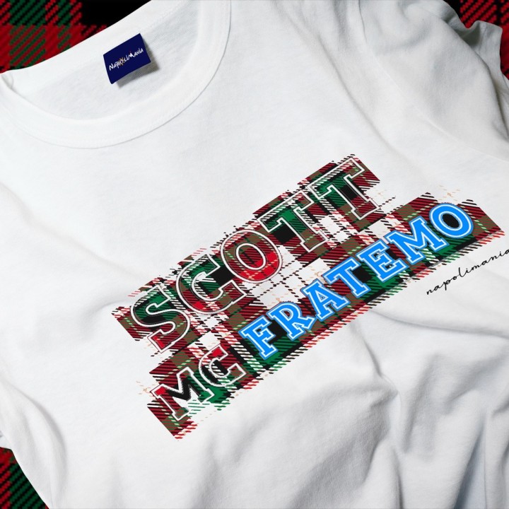 T-shirt “Scott MC FRATEMO” – Omaggio ironico e tifoso a McTominay | Napolimania