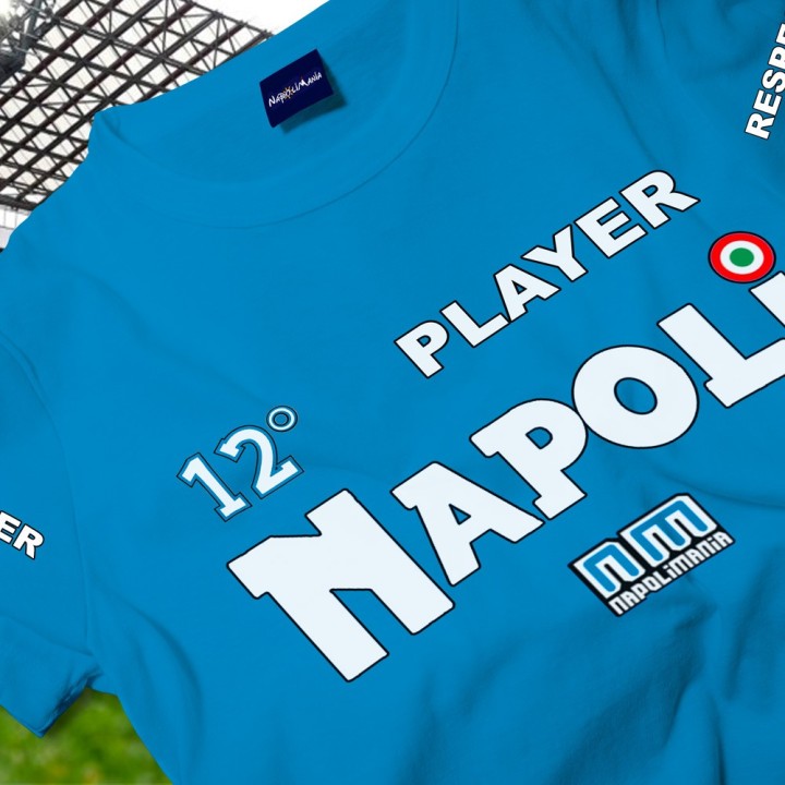 T-shirt "12° Player": il Napoli ha un eroe in più. Sei tu.