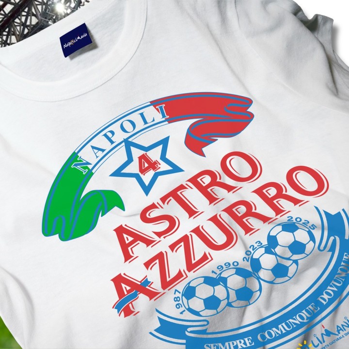 Maglietta Napoli 4° scudetto la maglia scudettata del Napoli per quest'anno