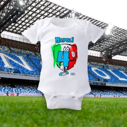Body neonato 4 scudetto del Napoli