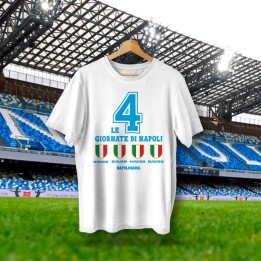 Maglietta Napoli 4 giornate con 4 scudetti