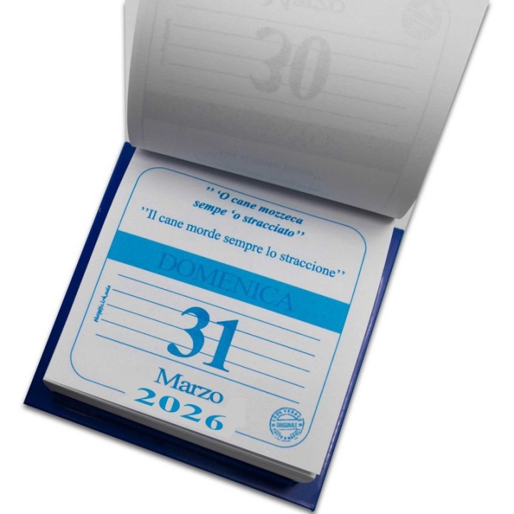 Calendario napoletano|Sfogliarello 2026 motti napoletani