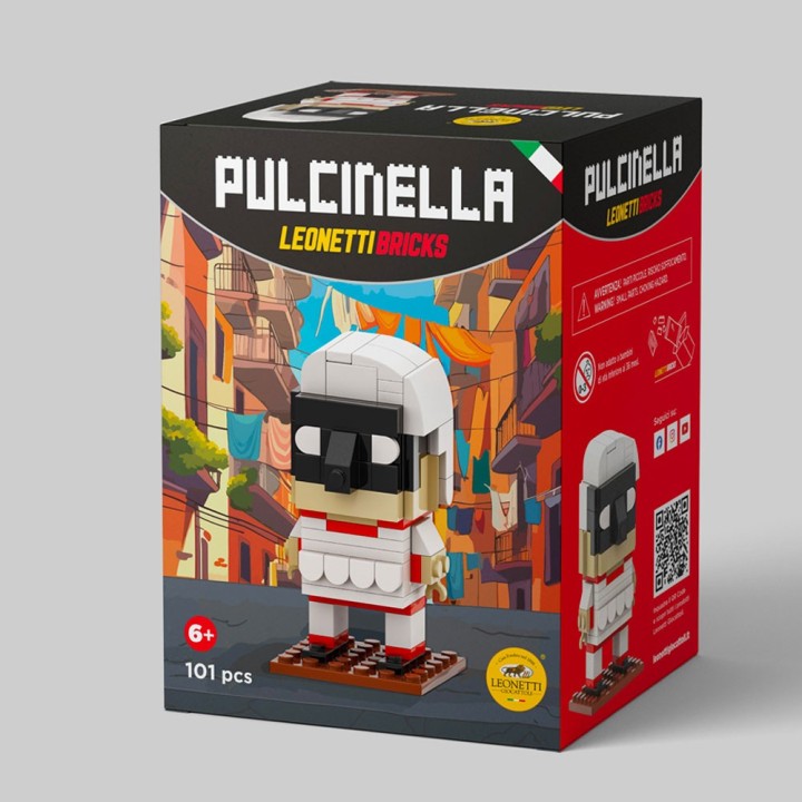 Mattoncini con maschera di Pulcinella by Leonetti Bricks