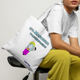shopper napolimania con disegno tipico napoletano e espressione in napoletano